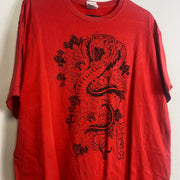Vintage Red Dragon Graphic T-Shirt Large