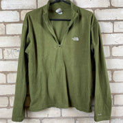 The North Face green quarter zip fleece fleece men’s S