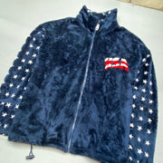 Vintage Navy USA Fleece Jacket Men's XXXL