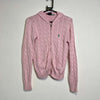 Light Pink Women's Ralph Lauren Hoodie Knit Jumper Women's Medium