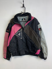 Black and Pink Dainese Bomber Jacket Men's Large