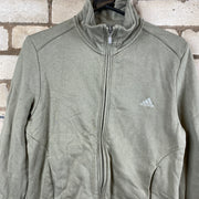 Adidas grey zip up hoodie woman’s 14