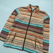 Brown Fleece Jacket Men's Large