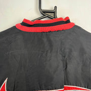 Vintage 90s Black and Red Nike Baseball Varsity Jacket Women's XL