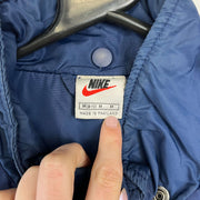 Vintage 90s Navy Nike Quilted Jacket Women's Medium