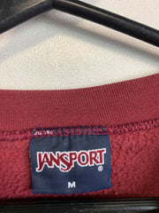 Burgundy Jansport Badge Sweatshirt Men's Medium