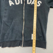 Black Adidas zip up Hoodie Men's Medium