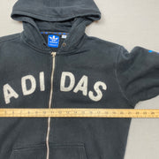 Black Adidas zip up Hoodie Men's Medium