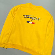 Yellow Tommy Hilfiger Sweatshirt Women's Large