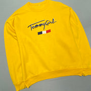 Yellow Tommy Hilfiger Sweatshirt Women's Large