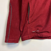 Red Therma Fit Nike Quarter Zip Track Top Gym Small