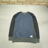 Blue and Grey Billabong Sweatshirt Men's Medium