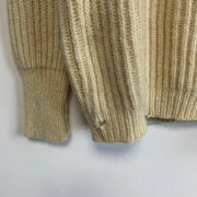 Cream Chunky Knit Sweater Women's Medium