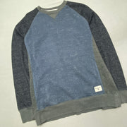 Blue and Grey Billabong Sweatshirt Men's Medium