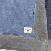 Blue and Grey Billabong Sweatshirt Men's Medium