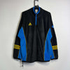 Vintage 90s Adidas Black Blue Pullover Fleece Large