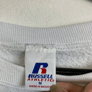 Vintage 90s White Russell Athletic Sweatshirt Men's Medium