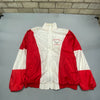 Vintage White and Red Windbreaker Men's Large