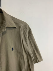 Olive Green Ralph Lauren Short-sleeved Shirt Men's Small