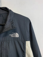 Black and White North Face Raincoat Men's Medium