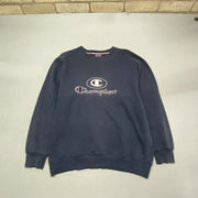 Navy Champion Sweatshirt Men's Large