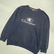 Navy Champion Sweatshirt Men's Large