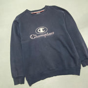 Navy Champion Sweatshirt Men's Large