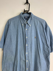 Blue Ralph Lauren Short-sleeved Shirt Men's Medium