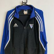 Vintage 90s Black and Blue Track Jacket Men's Large