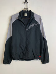 00s Black and Grey Nike Windbreaker Men's Medium