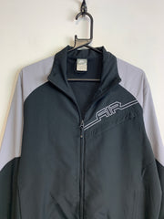 00s Black and Grey Nike Windbreaker Men's Medium