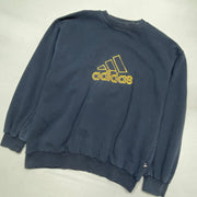 Vintage 90s Navy Adidas Sweatshirt Women's XL