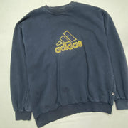 Vintage 90s Navy Adidas Sweatshirt Women's XL