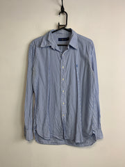 Blue Ralph Lauren Striped Shirt Men's Medium