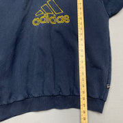 Vintage 90s Navy Adidas Sweatshirt Women's XL