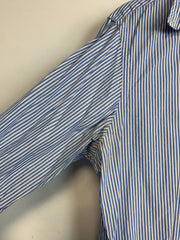 Blue Ralph Lauren Striped Shirt Men's Medium