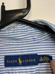 Blue Ralph Lauren Striped Shirt Men's Medium