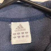 00s Navy Adidas Fleece Jacket Men's Small