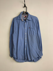 Blue Tommy Hilfiger Shirt Men's Medium