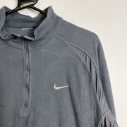Grey Nike Pullover Fleece Medium y2k 00s