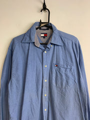 Blue Tommy Hilfiger Shirt Men's Medium