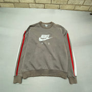 00s Grey Nike Sweatshirt Men's Medium