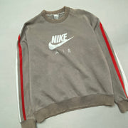 00s Grey Nike Sweatshirt Men's Medium