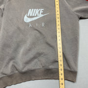 00s Grey Nike Sweatshirt Men's Medium