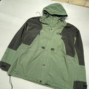 Black and Green North Face Raincoat Men's XL