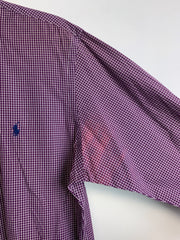 Purple Ralph Lauren Checkered Shirt Men's Small