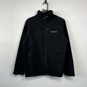 Black Columbia zip up Fleece Men's Medium