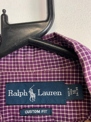 Purple Ralph Lauren Checkered Shirt Men's Small