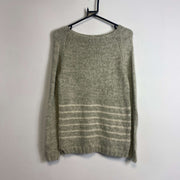 Beige Mohair Sweater Knit Jumper Womens Small