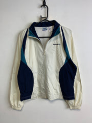 White and Navy Reebok Windbreaker Mne's Medium